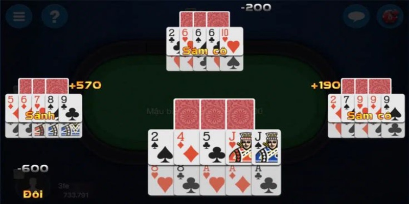 Cách tính chi bài binh có quân bài A